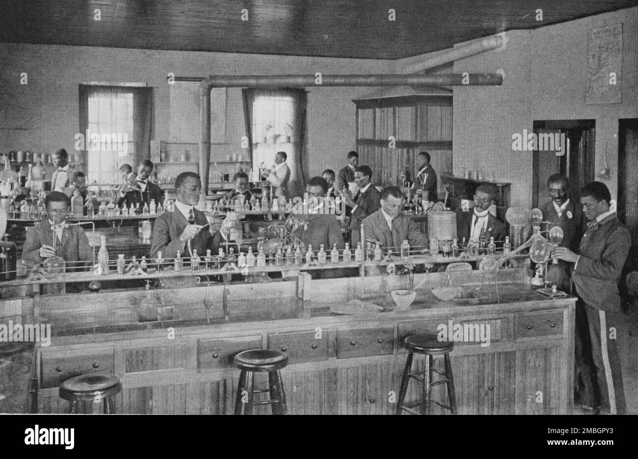 Im landwirtschaftlichen Labor 1904. Stockfoto