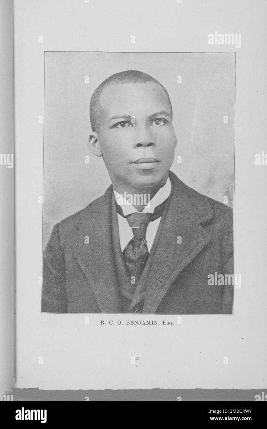 R. C. O. Benjamin, Esq., 1897 (abgeleitet). Stockfoto