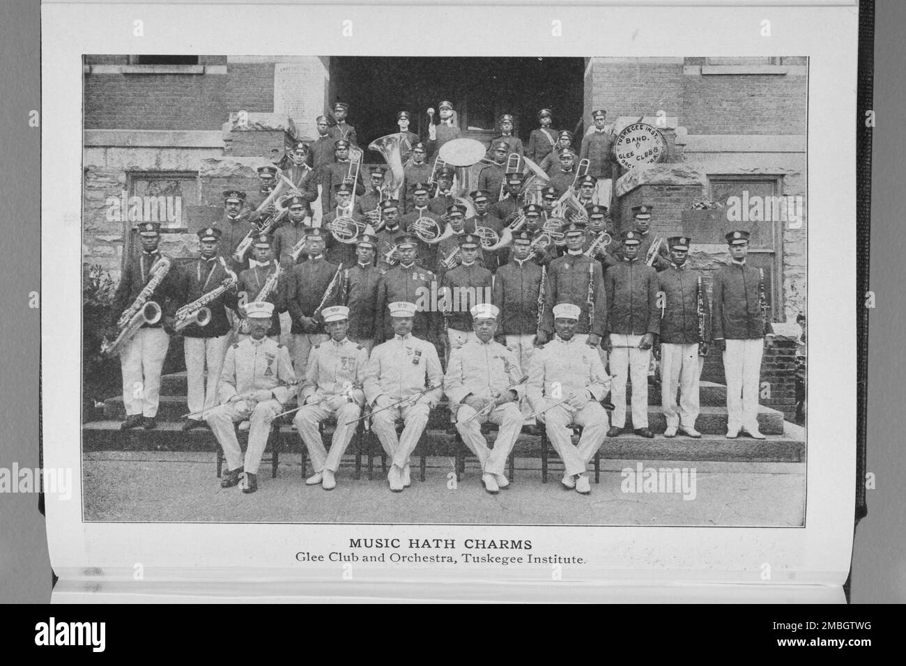 Musik hat Charme; Glee Club und Orchester, Tuskegee Institute, 1917. Stockfoto