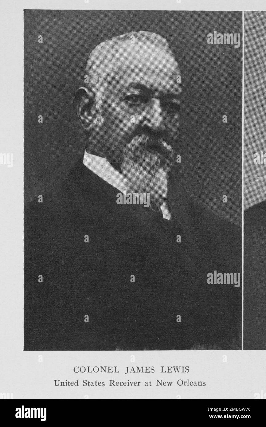 Colonel James Lewis, US-Empfänger in New Orleans, 1908. Stockfoto