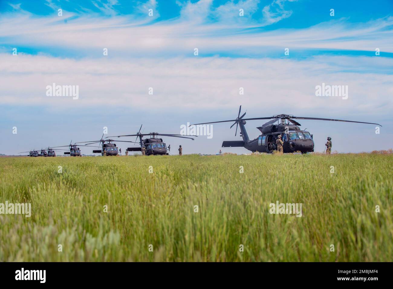 Die 1. der Idaho National Guard des 183. Aviation Regiment führte am 16 ...