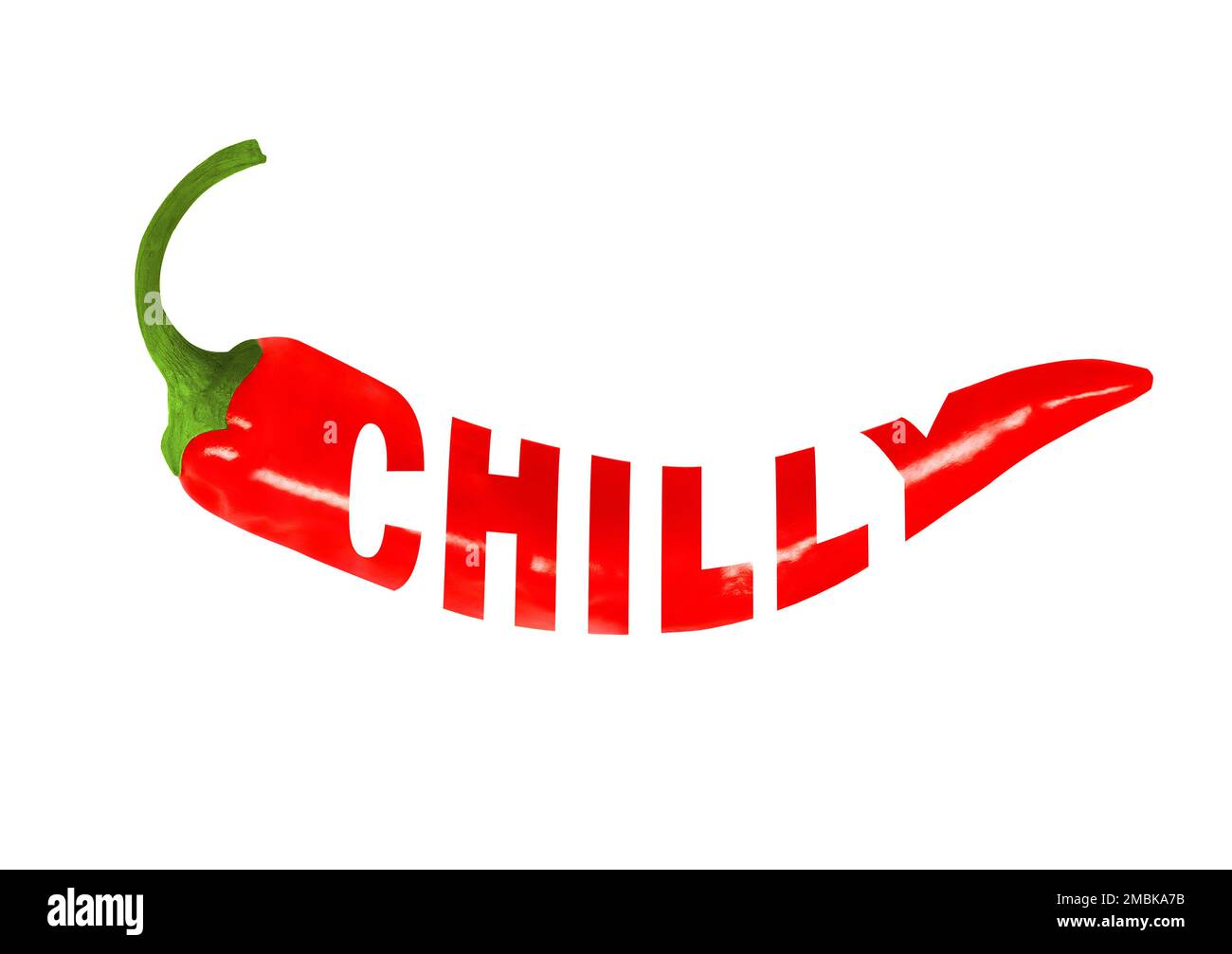 Farbdarstellung von roter Chili-Pfeffer. Heißes Capsicum, roter Pfeffer ...