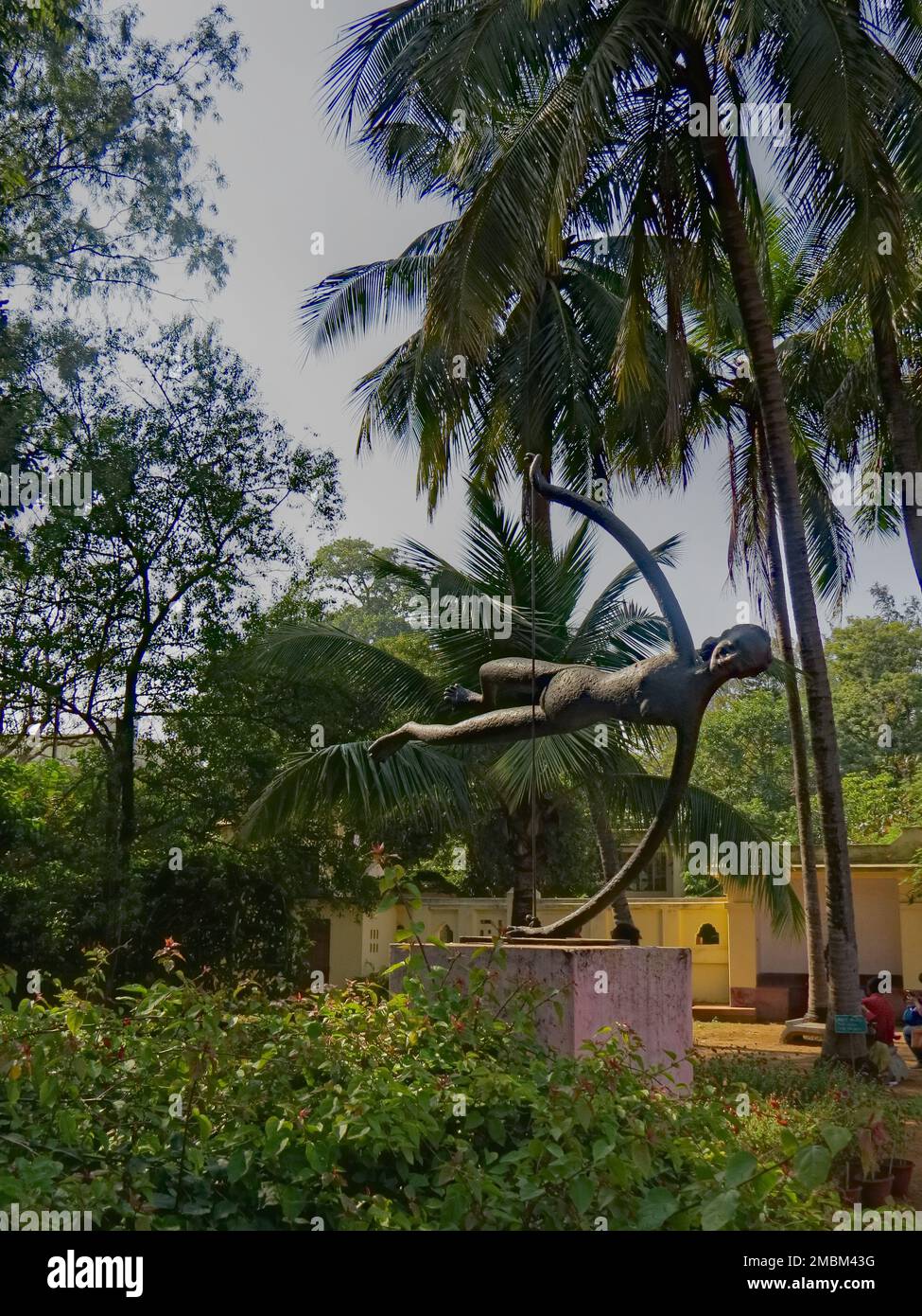 29.11.2019 bolpur West bengal indien, architektonisches Design eines Künstlers in bolpur. Stockfoto