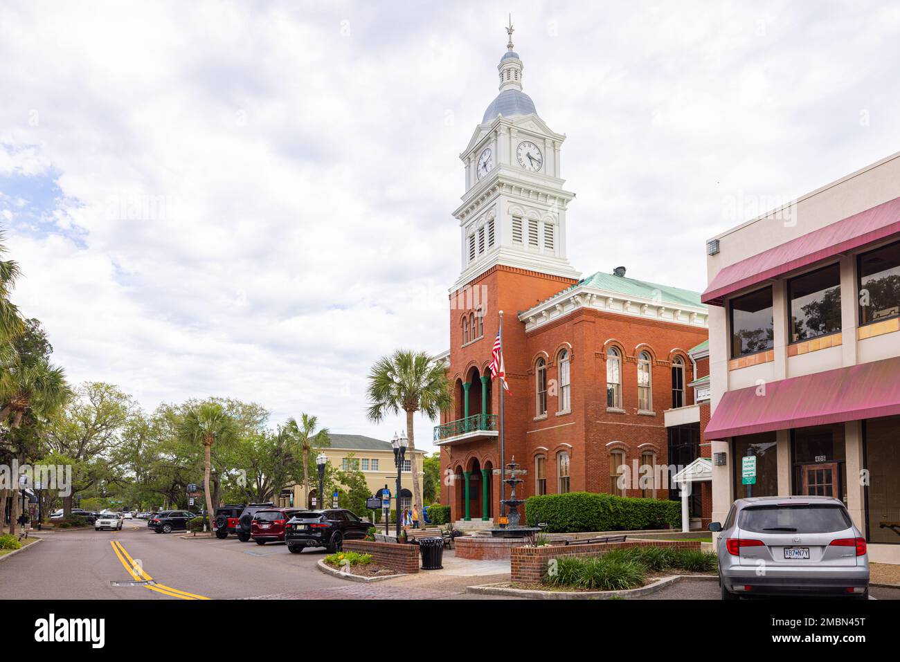 Fernandina, Florida, USA - 16. April 2022: Das historische Gerichtsgebäude von Nassau County Stockfoto