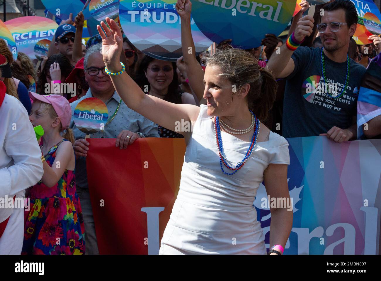 Toronto, ON, Kanada – 26. Juni 2022: Chrystia Freeland ist kanadische Politikerin und Mitglied der Liberalen Partei, stellvertretender Premierminister von Kanada und T. Stockfoto