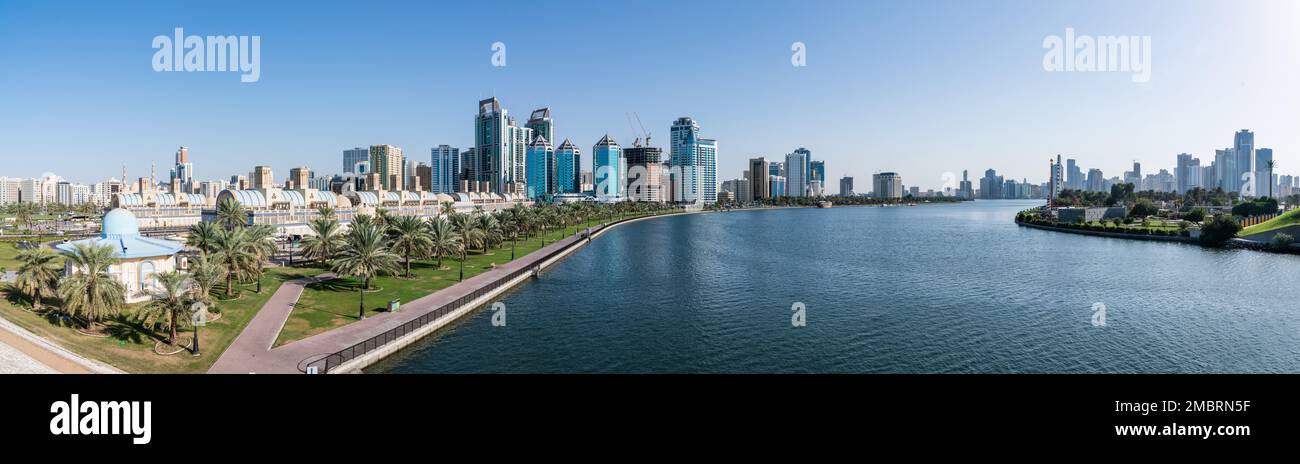 Stadtlandschaft von Dubai Stockfoto