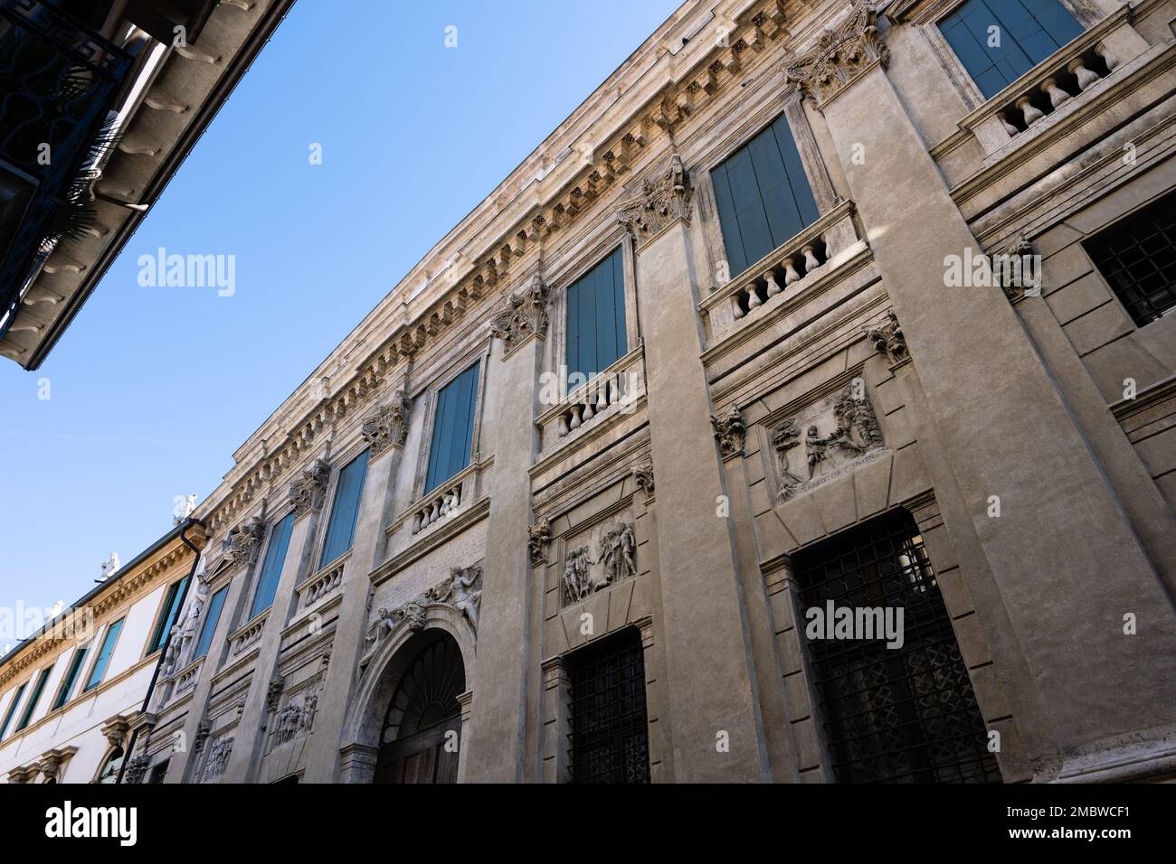 Palazzo Valmarana Braga in Vicenza, Italien, ein Renaissance-Palast, erbaut von Andrea Palladio Stockfoto