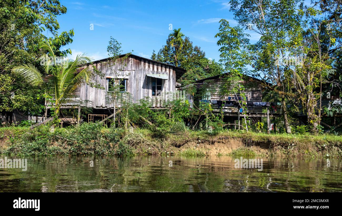 Mulu Village, Borneo Stockfoto