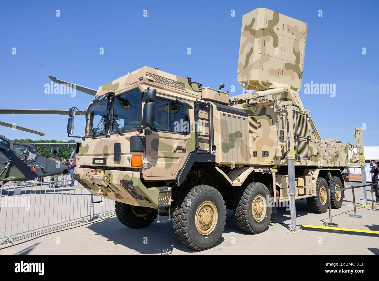 Diehl Raketensystem IRIS-T SLS Multifunktions-Radar, 22. 06. 2005. ILA Internationale Luft- und Raumfahrtausstellung Berlin, Schönefeld, Brandenburg Stockfoto