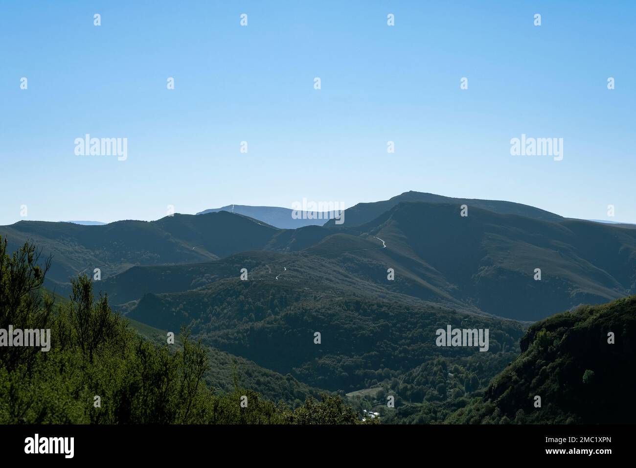 Landschaft in den Caurelgebirgen, Galicien, Spanien Stockfoto