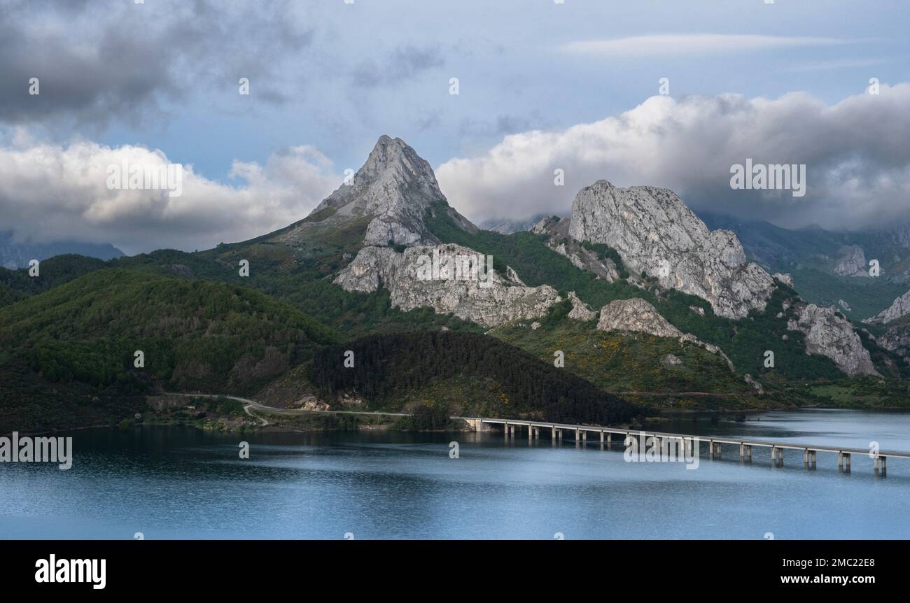 Pico Gilbo in den Bergen von Riaño, Leon, Spanien Stockfoto