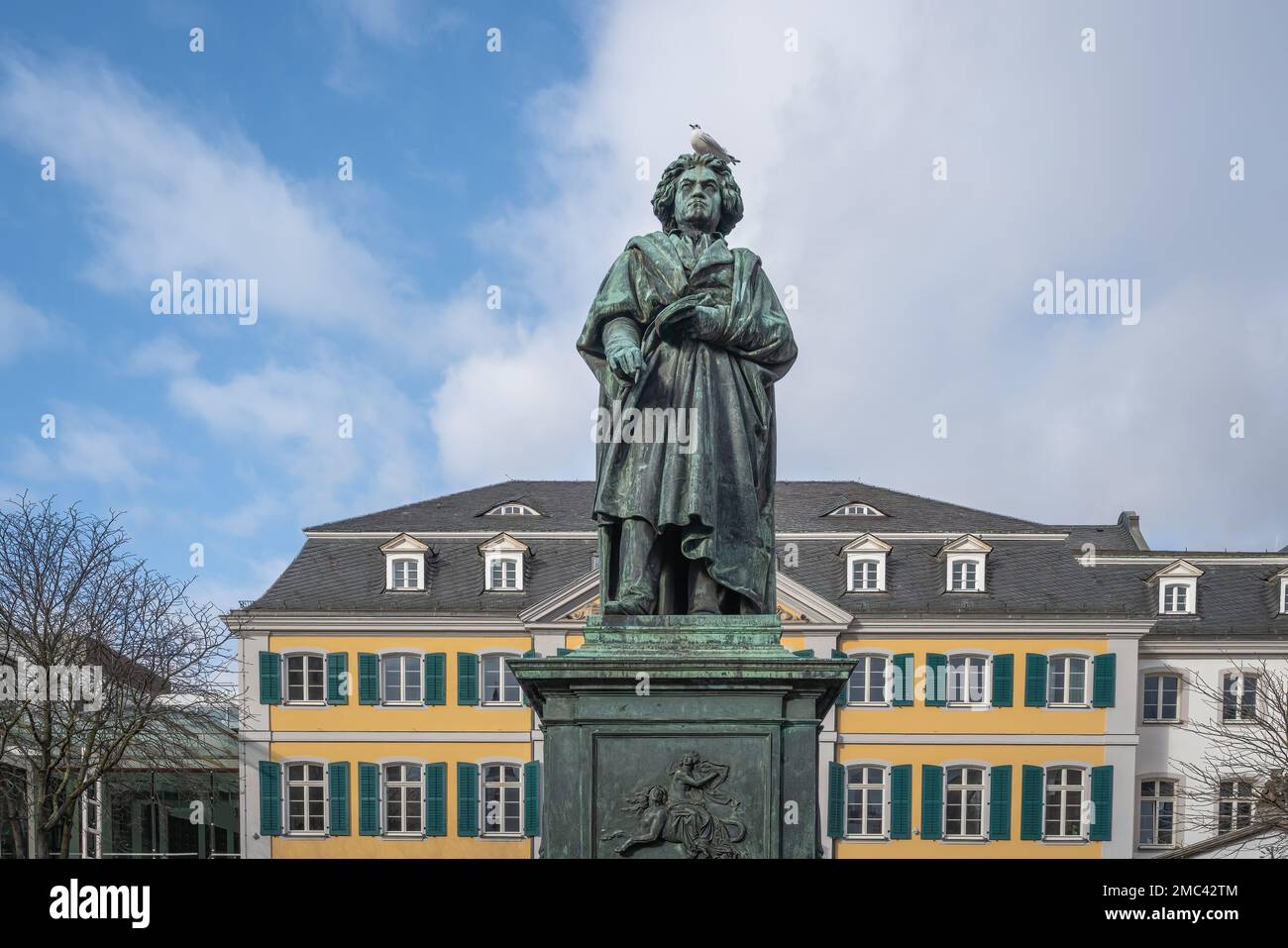 Beethoven-Denkmal am Münsterplatz - Bonn, Deutschland Stockfoto
