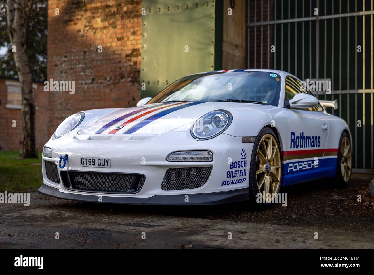 2009 Porsche 911 GT3, ausgestellt beim Scramble im Januar im Bicester Heritage am 8. Januar 2023. Stockfoto