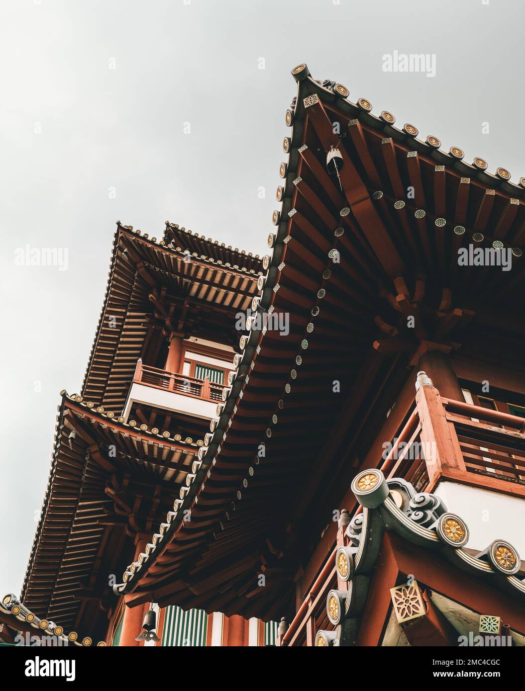 Buddha Tooth Relic Temple in Singapur Stockfoto
