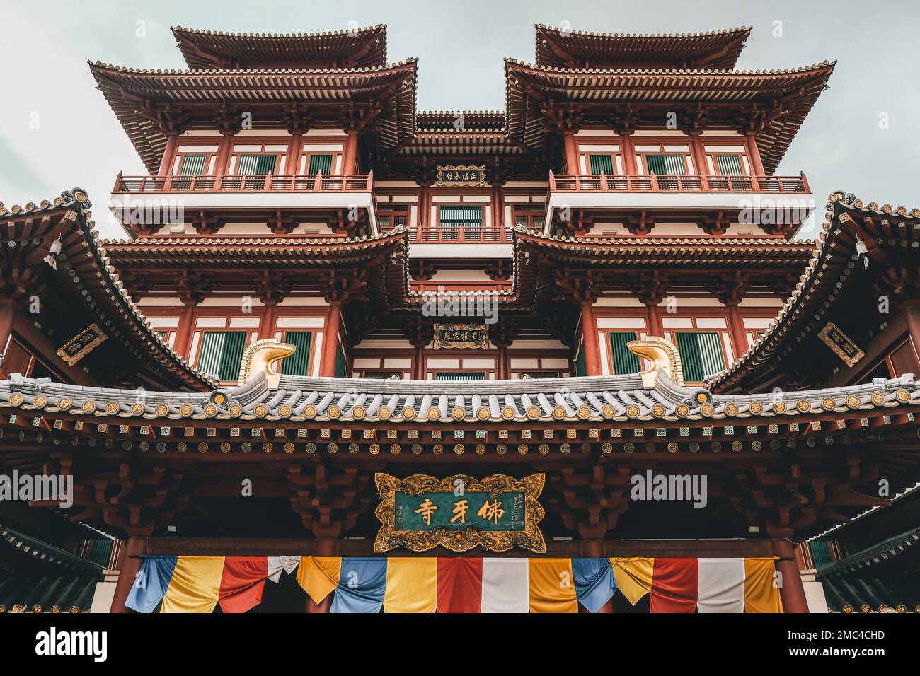 Buddha Tooth Relic Temple in Singapur Stockfoto