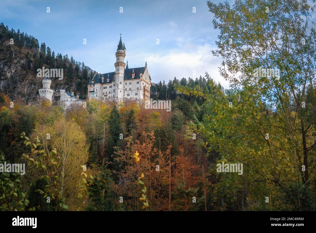 Schloss Neuschwanstein bei Füssen - Schwangau, Bayern, Deutschland Stockfoto