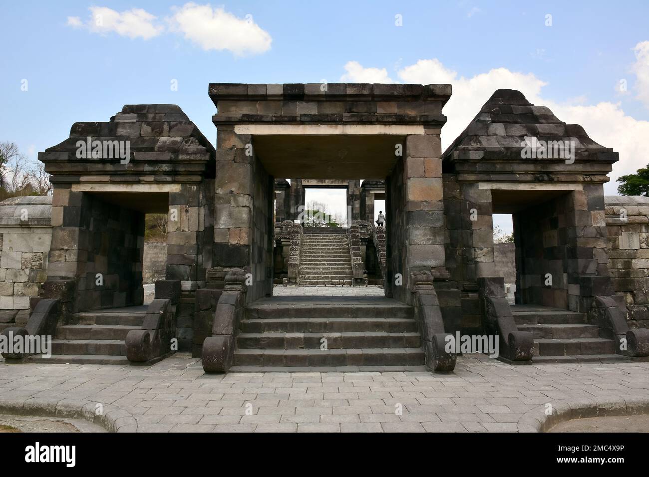 Ratu Boko Palace, in der Nähe von Yogyakarta, Java, Indonesien Stockfoto