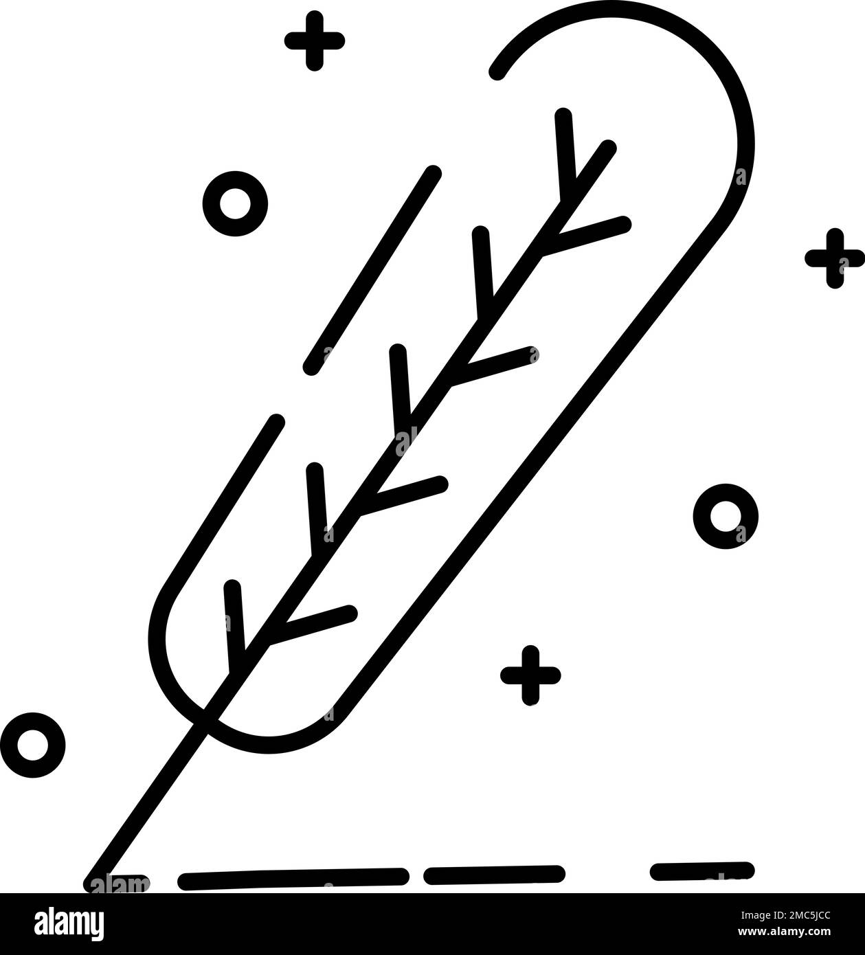 Vektorsymbol für Federstift auf transparentem Hintergrund. Vektorsymbol für Kontur-Feder-Zeichenstift Stock Vektor