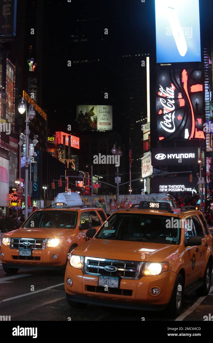 Times Square. New York. Vereinigte Staaten. Stockfoto