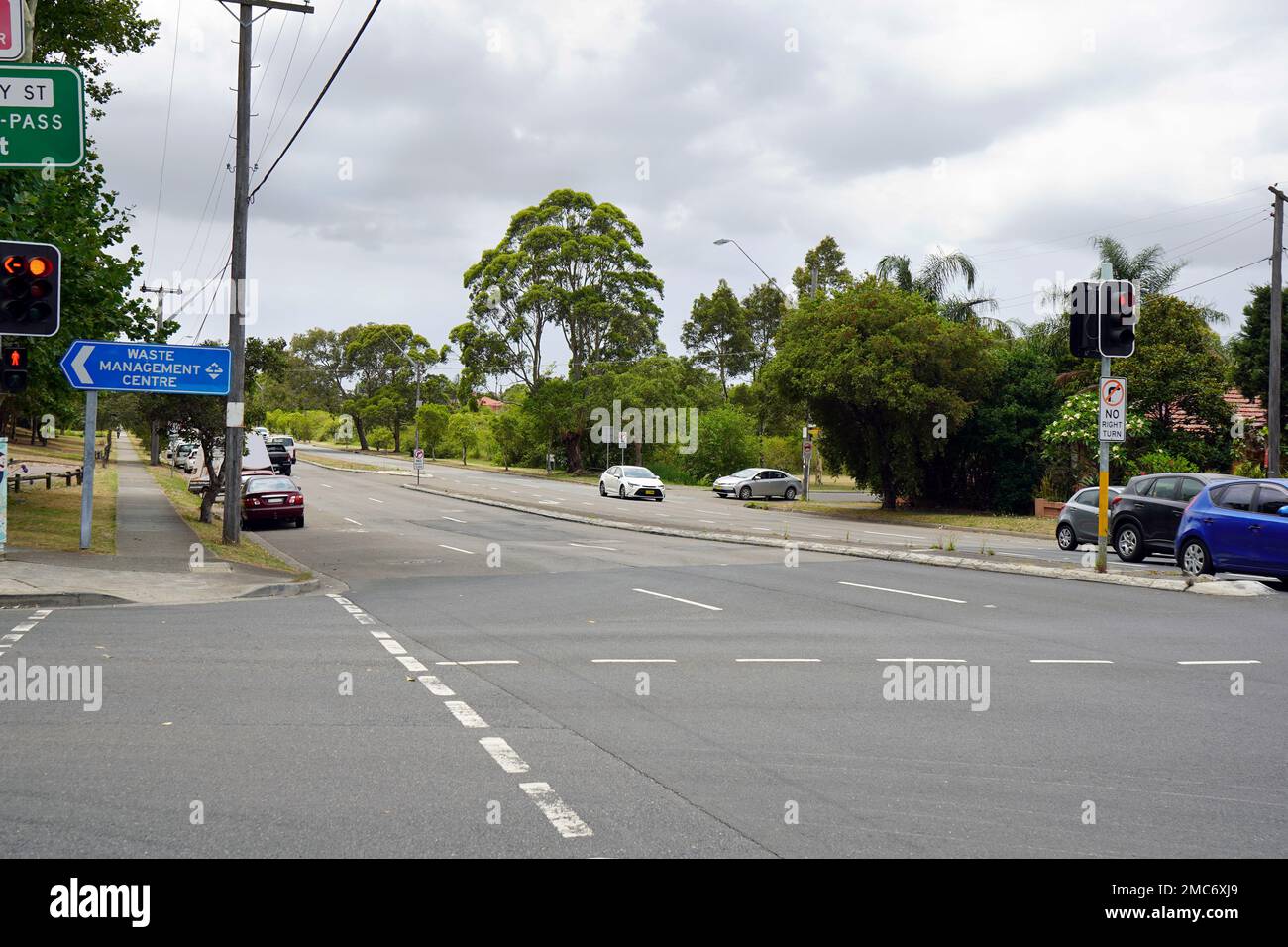 President Avenue im Süden Sydneys. Stockfoto