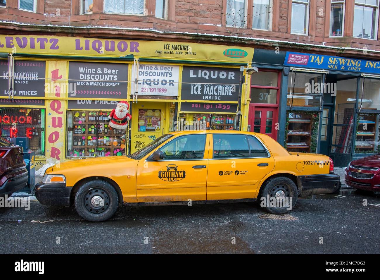 Gotham City Film in Glasgow für Batgirl Film. Stockfoto
