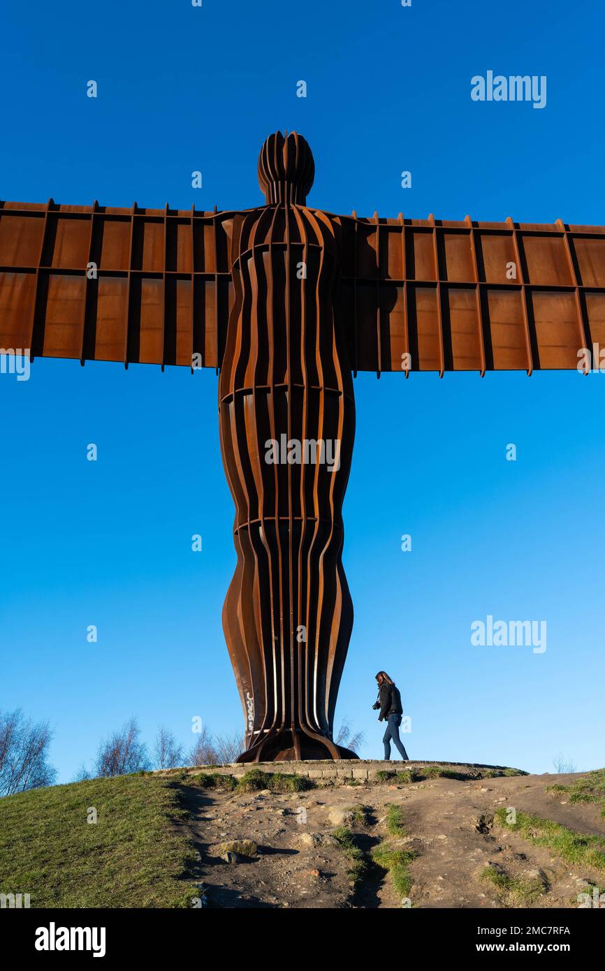 Angel of the North Skulptur, Gateshead, Tyne and Wear, UK von Anthony Gormley Stockfoto
