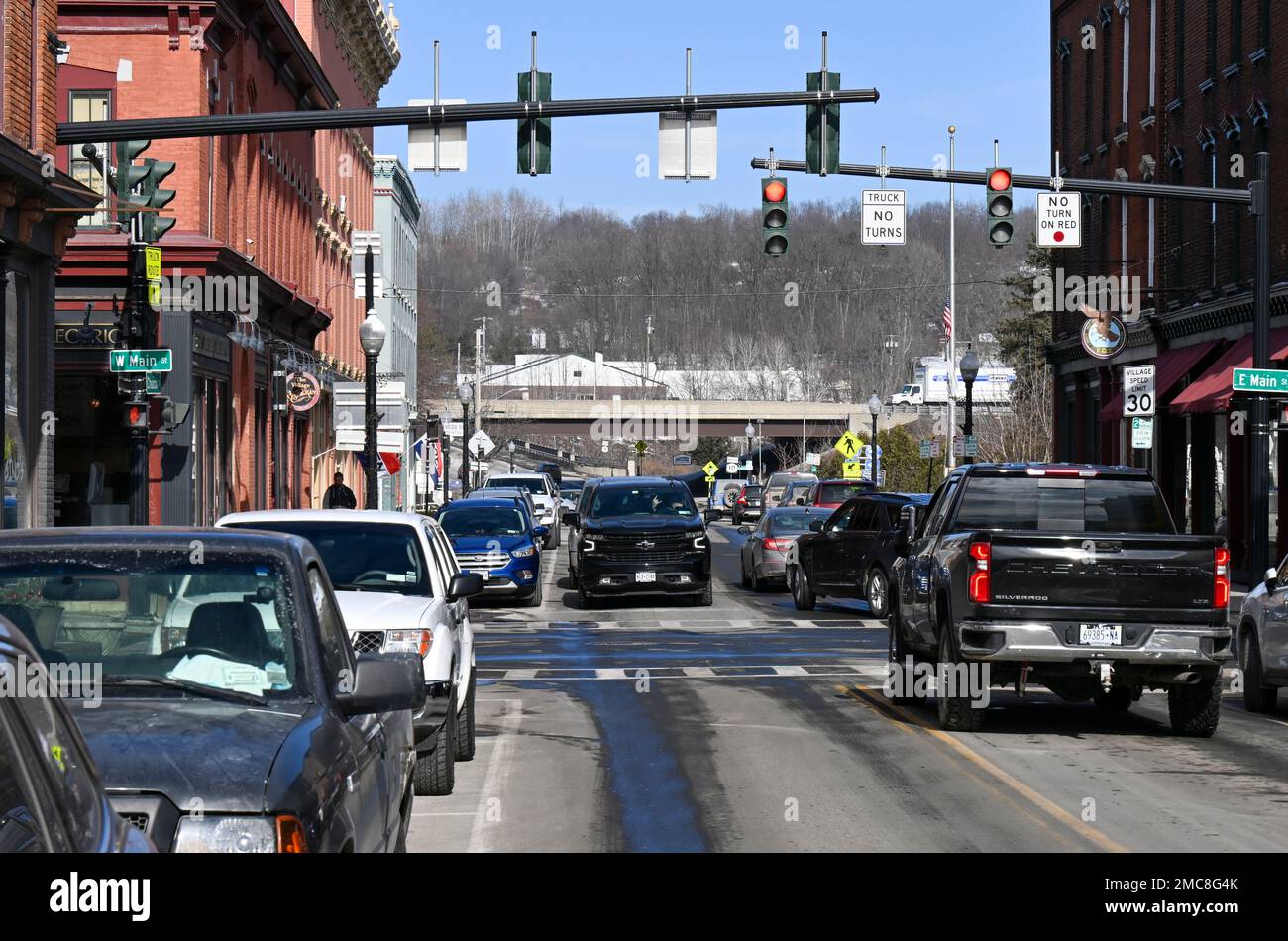 View of Church Street where resident Wyverne Flatt who is fighting to