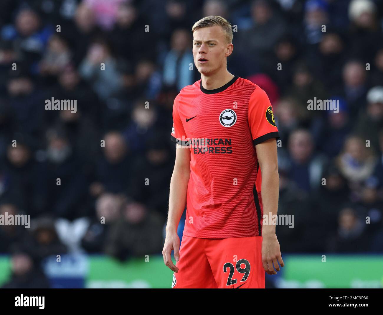 Leicester, England, 21. Januar 2023. Jan Paul Van Hecke von Brighton während des Premier League-Spiels im King Power Stadium in Leicester. Das Bild sollte lauten: Darren Staples/Sportimage Stockfoto