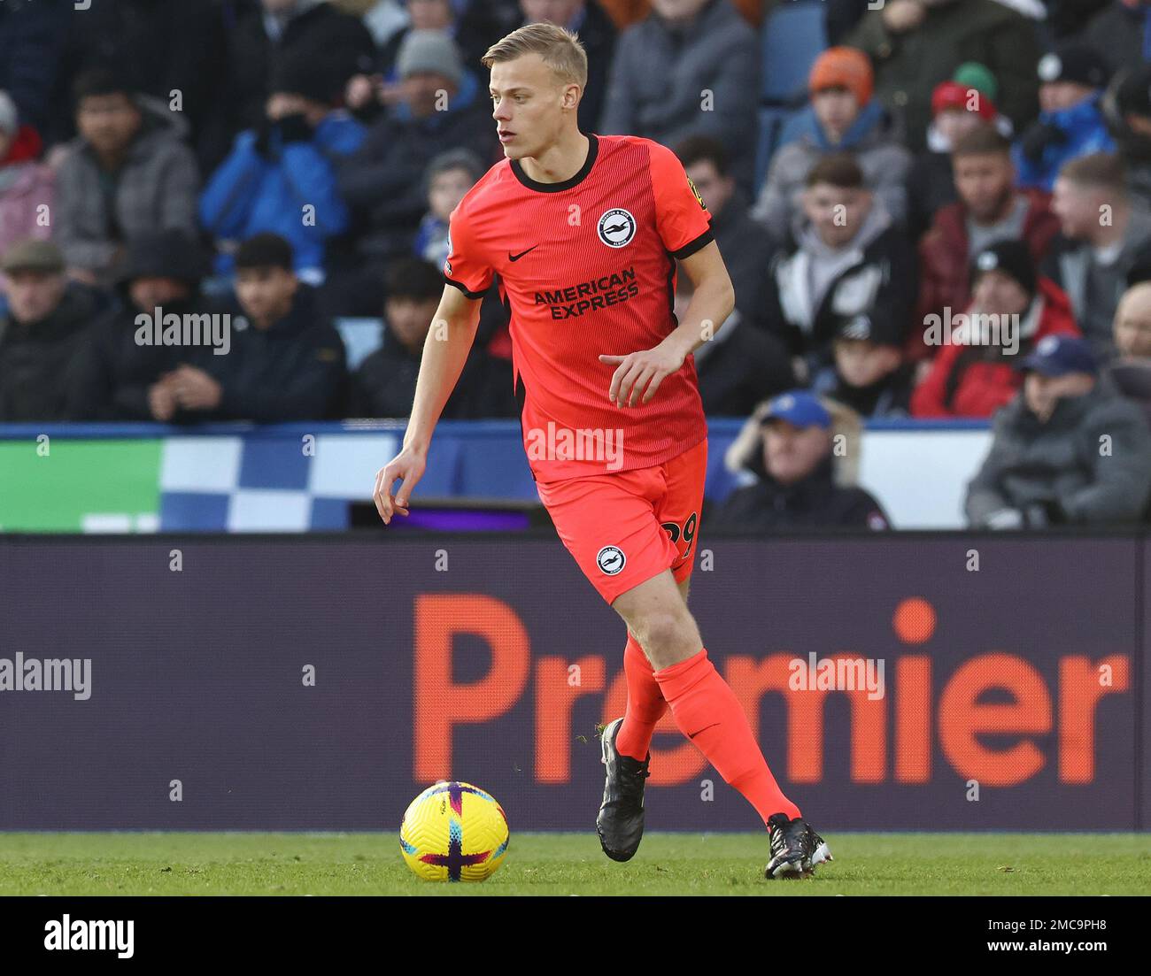 Leicester, England, 21. Januar 2023. Jan Paul Van Hecke von Brighton während des Premier League-Spiels im King Power Stadium in Leicester. Das Bild sollte lauten: Darren Staples/Sportimage Stockfoto