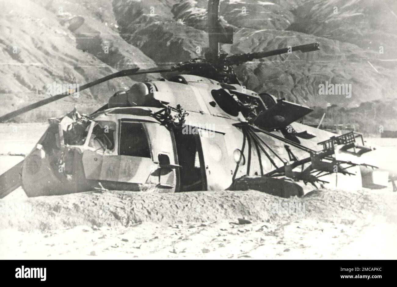 Stürzte den sowjetischen MI-8-Hubschrauber in Afghanistan in den 1980er Jahren ab. Stockfoto