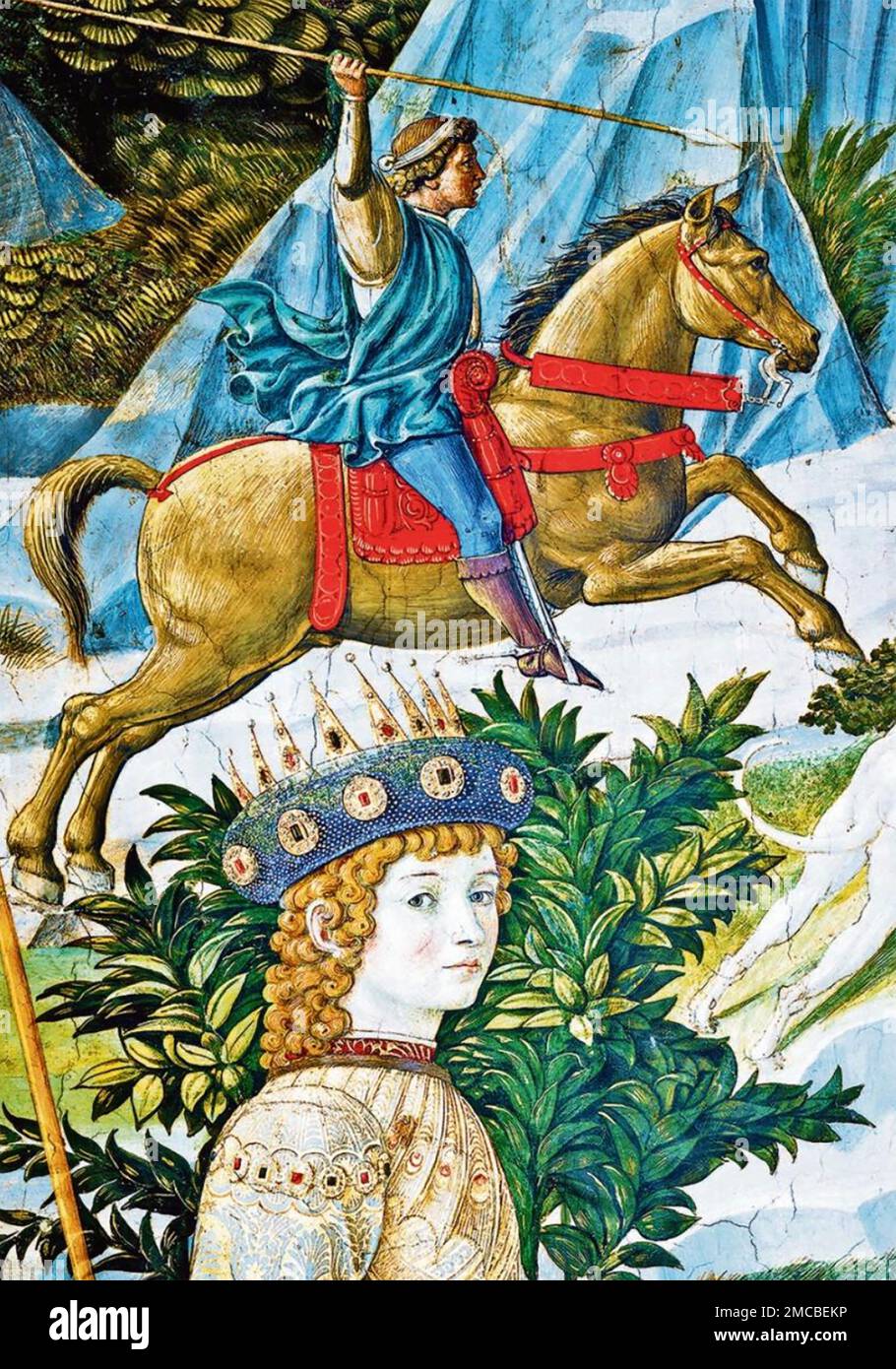 LORENZO de MEDICI (1468-1492) Florentiner Herrscher und Kunstpatron um 1460 Stockfoto