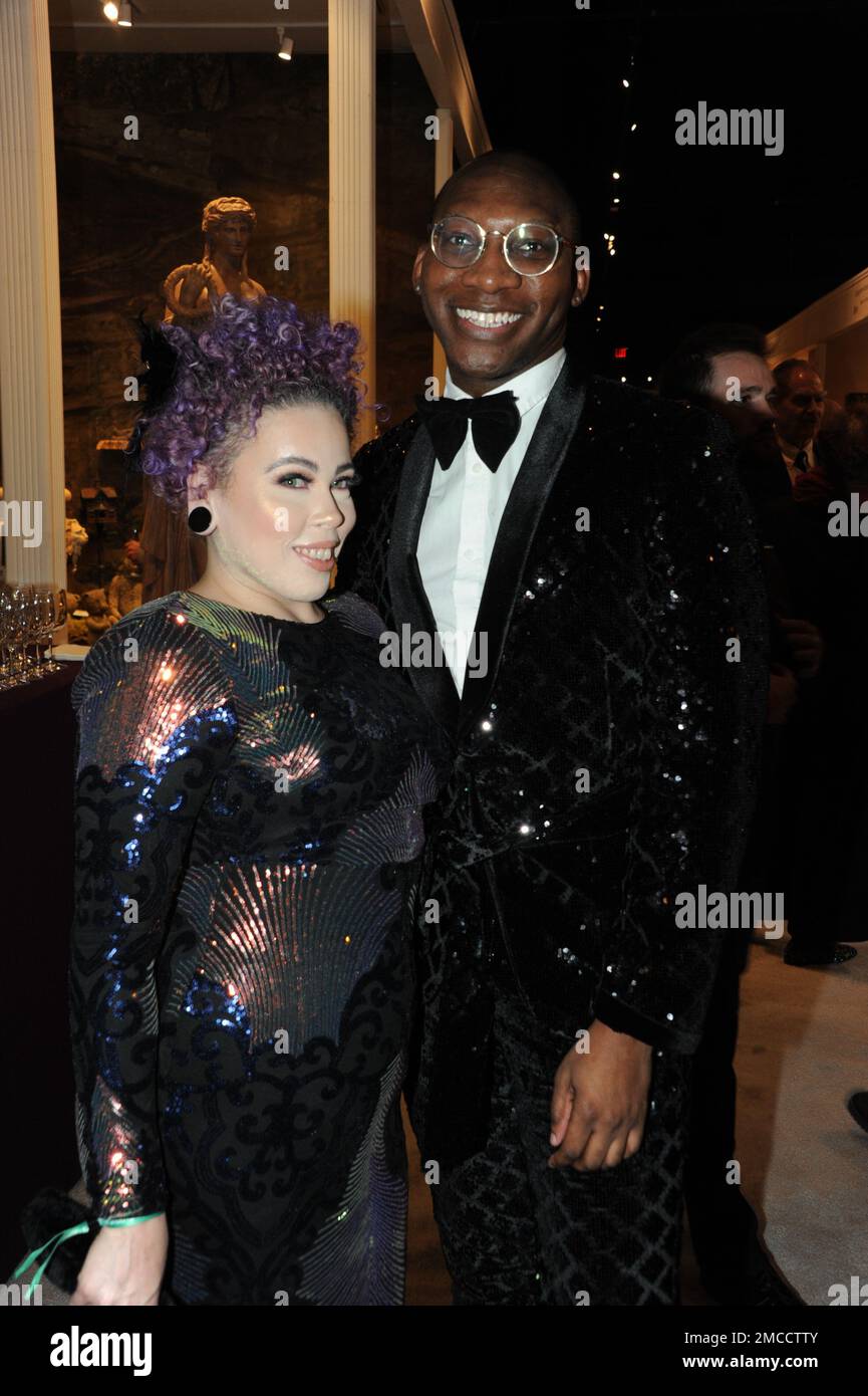 Elton Ilirjani bei der Wintershow 2023, Eröffnung im Park Avenue Armory Stockfoto