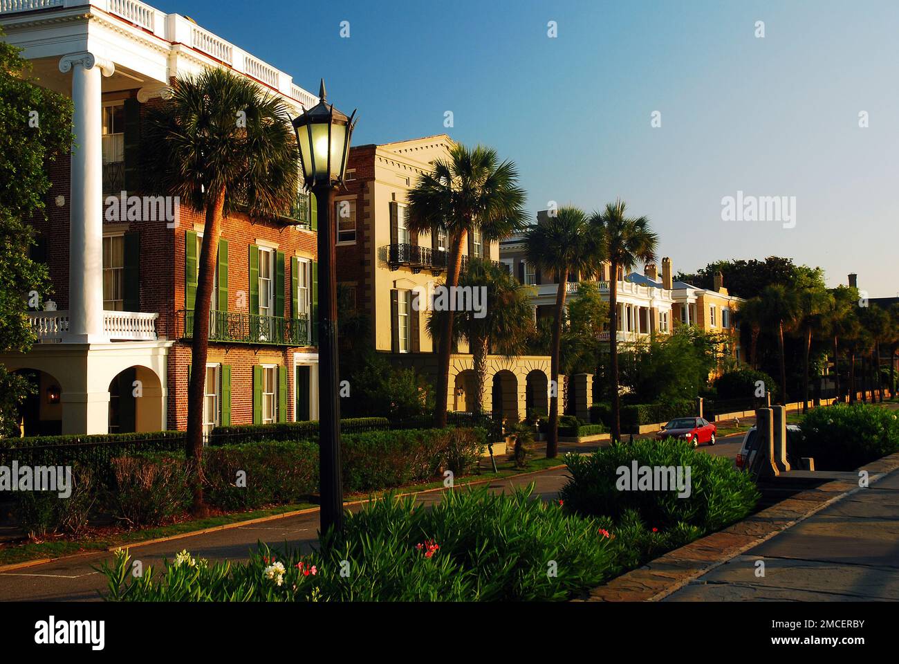 Anwesen in der East Battery Street in Charleston, South Carolina Stockfoto