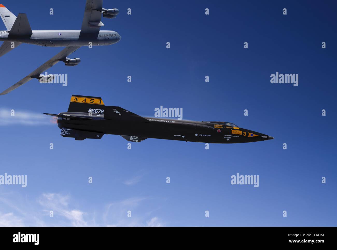 Nordamerikanische X-15-Versuchsflugzeuge Stockfoto