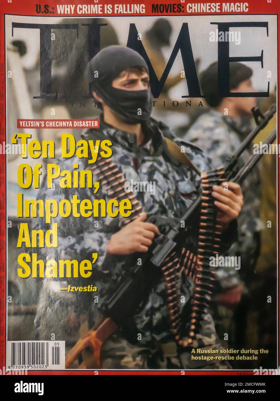 Titelseite DES TIME Magazins - 29. Januar 1999 Stockfoto