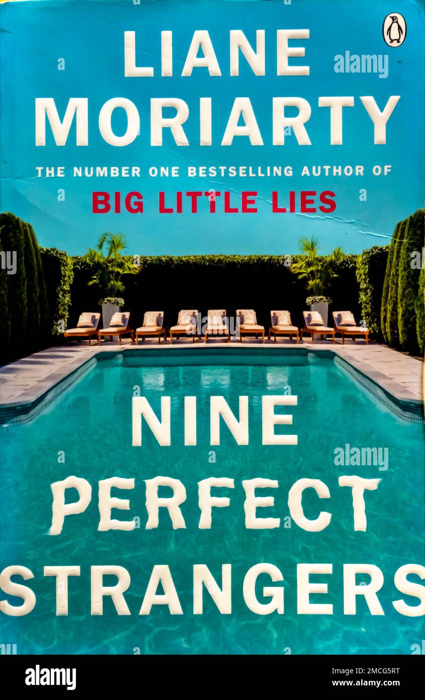 Neun perfekte Fremde-Romane von Liane Moriarty 2018 Stockfoto