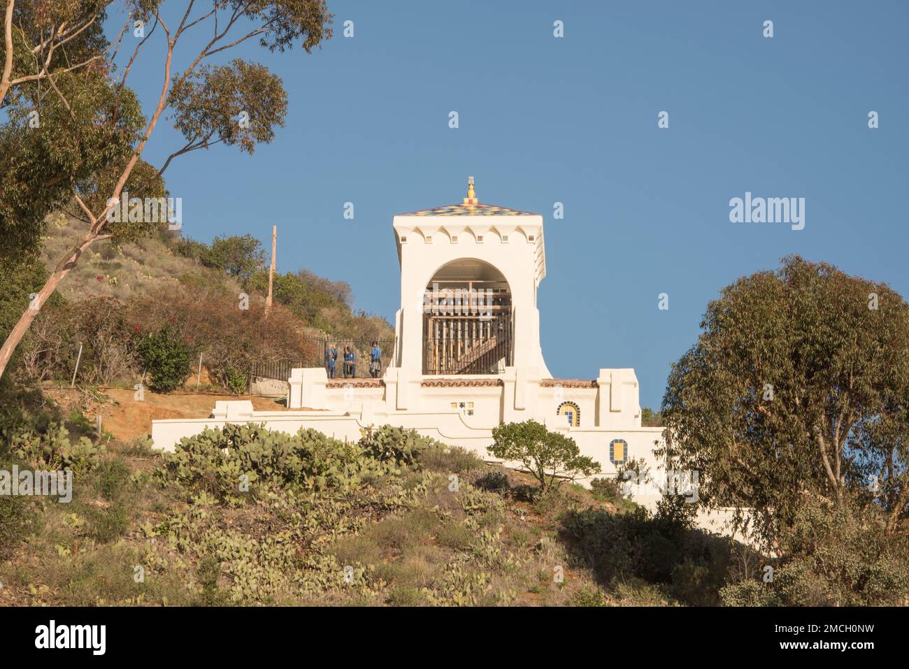 Es ist eine 26 Meilen Bootsfahrt vom Hafen von Los Angeles nach Catalina Island. Santa Catalina ist Teil der Kanalinseln von Kalifornien Inselgruppe Stockfoto