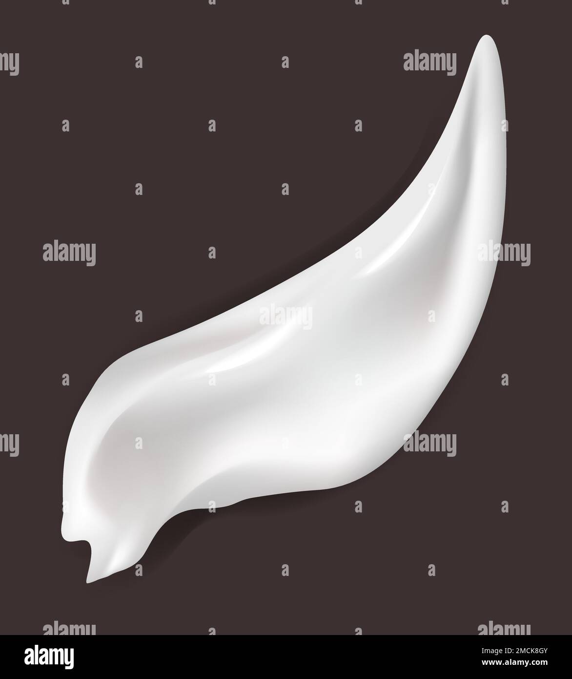 Hautpflegecreme Abstrich Kosmetik und Make-up Gel oder Lotion Vektor Feuchtigkeitscreme verschmieren Kosmetikprodukt Schönheit bedeutet Probe weibliche Hautbehandlung milchige Konfitüre Stock Vektor