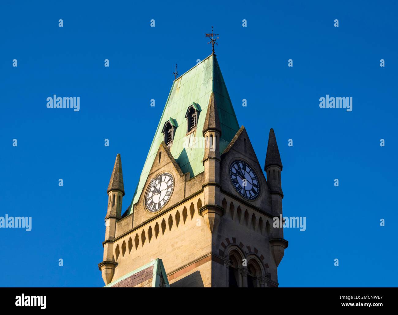 Tower of Winchester Guildhall, Winchester, Hampshire, England, Großbritannien, GB. Stockfoto