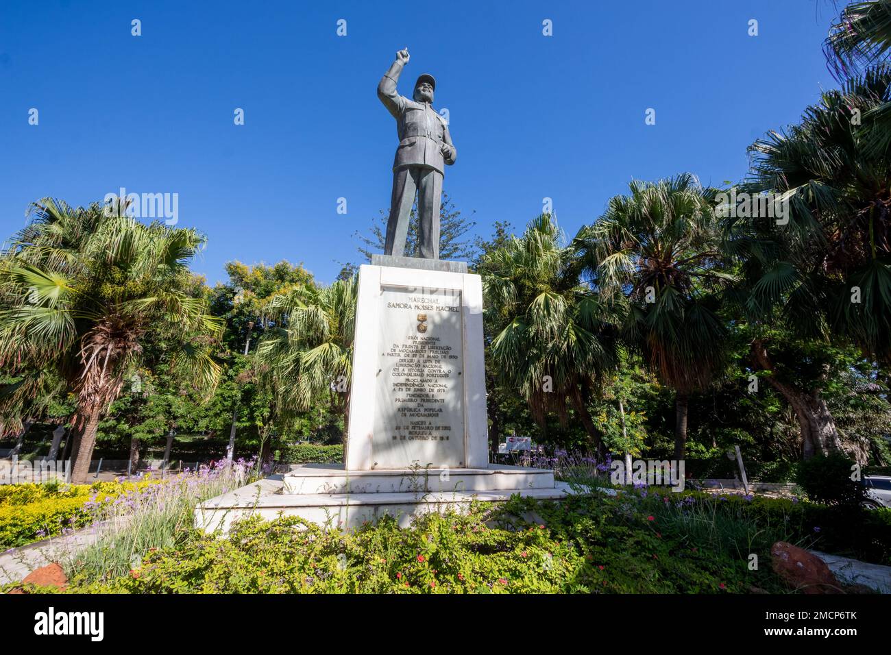 Statue des ersten Präsidenten von Mosambik nach der Unabhängigkeit, Samora Machel Stockfoto