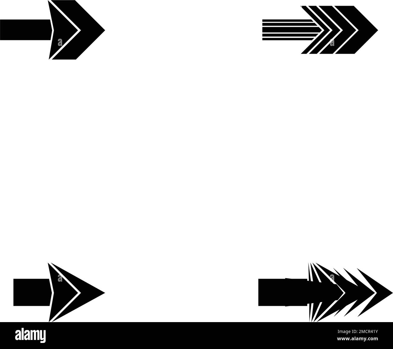 Pfeilsymbol Vektorgrafik festlegen Logo Vorlage Design Stock Vektor