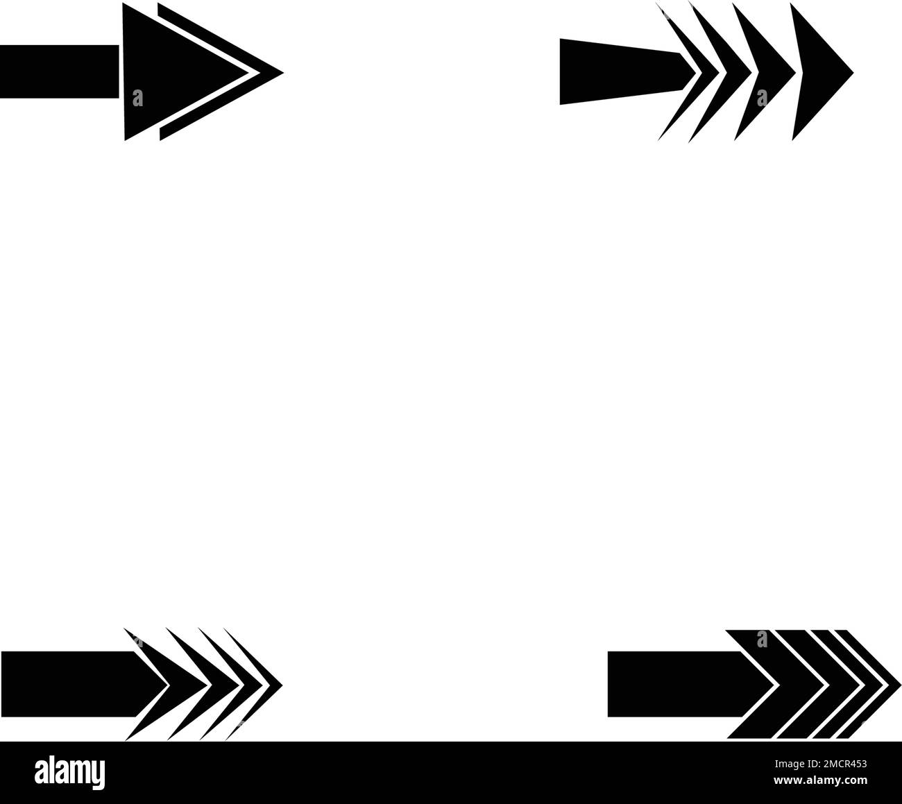 Pfeilsymbol Vektorgrafik festlegen Logo Vorlage Design Stock Vektor