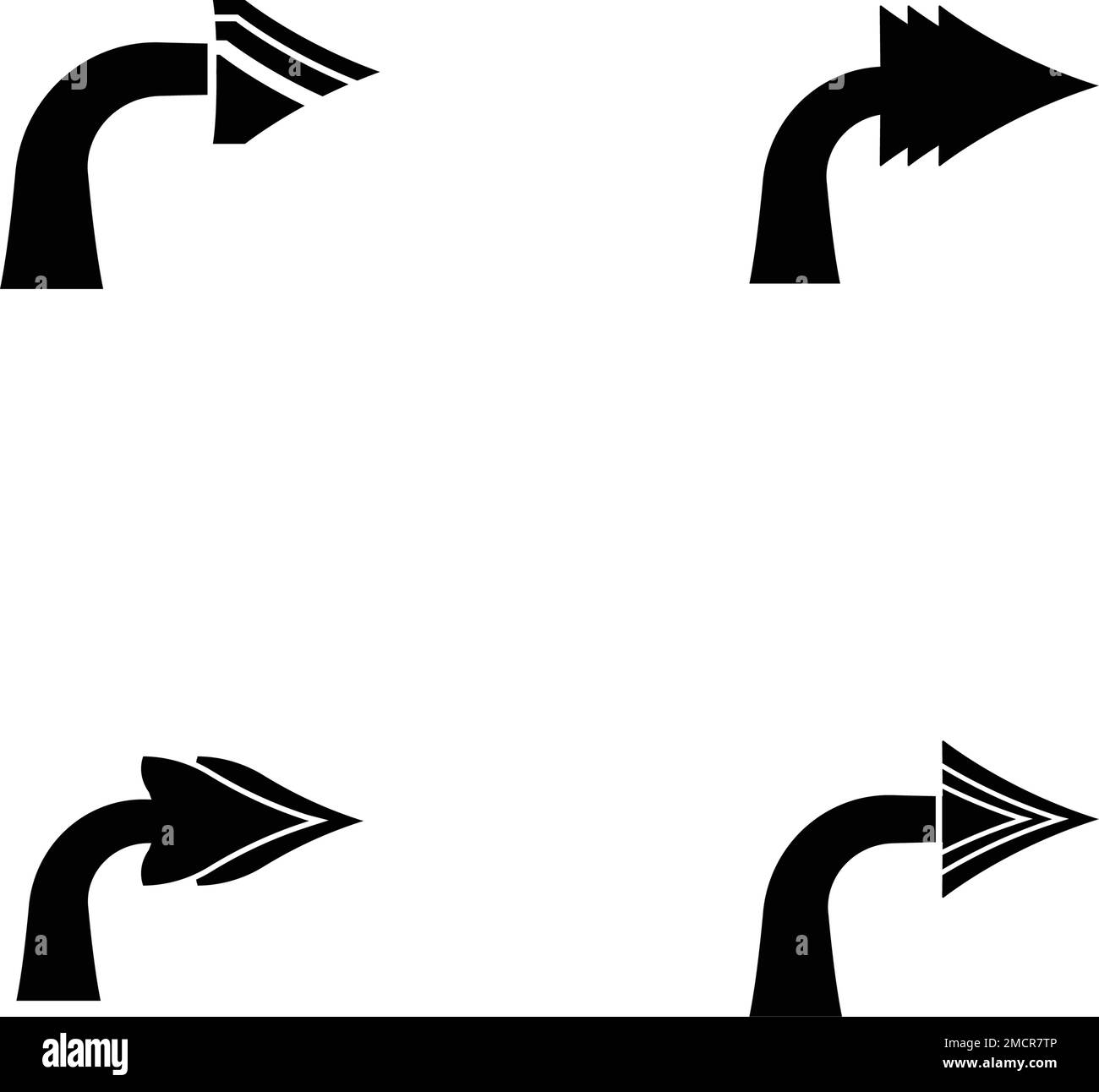 Pfeilsymbol Vektorgrafik festlegen Logo Vorlage Design Stock Vektor