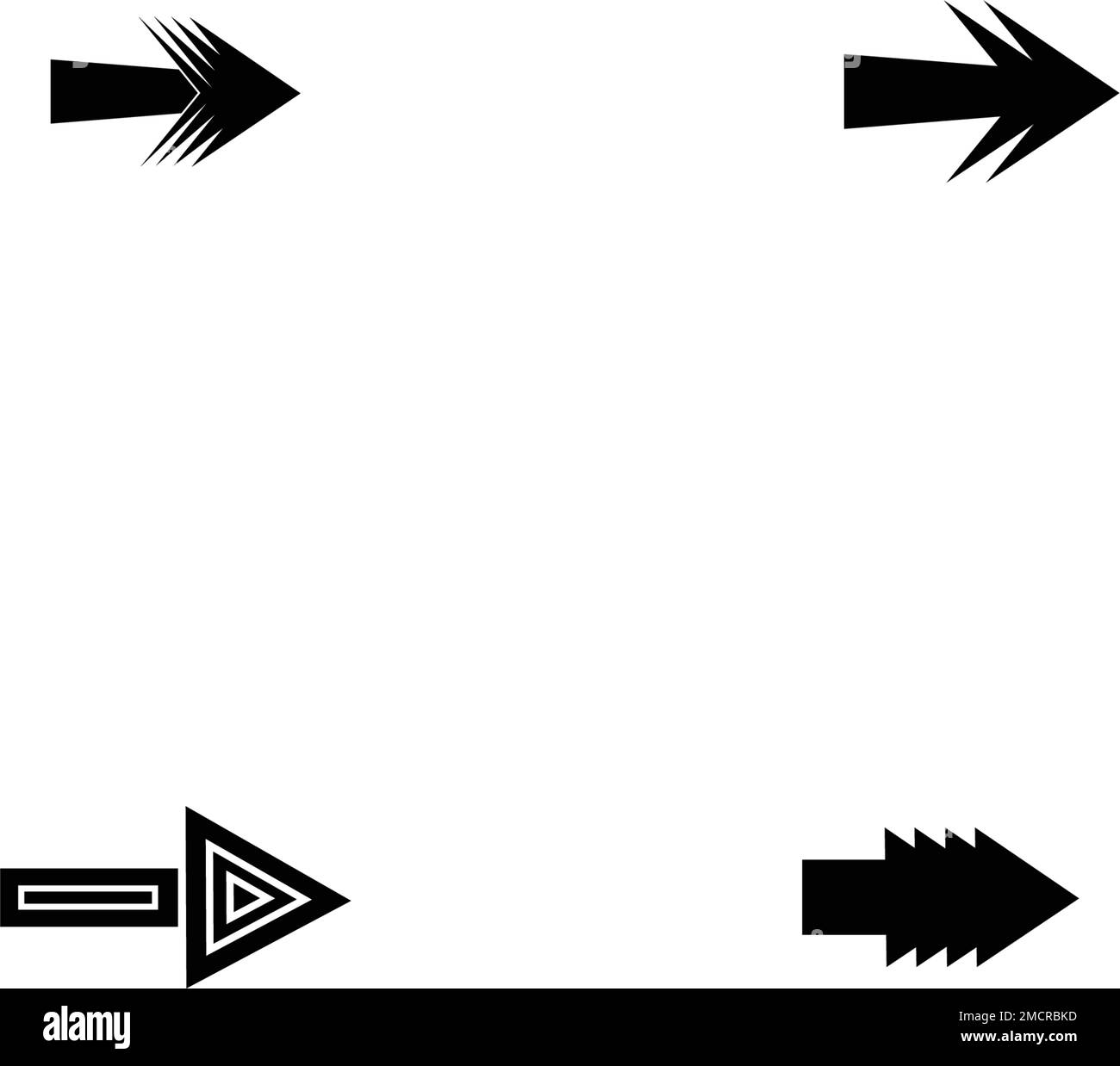Pfeilsymbol Vektorgrafik festlegen Logo Vorlage Design Stock Vektor