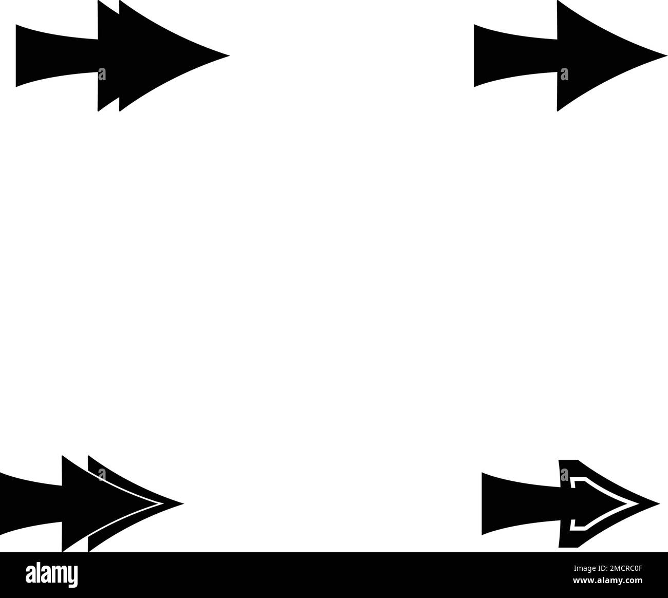 Pfeilsymbol Vektorgrafik festlegen Logo Vorlage Design Stock Vektor