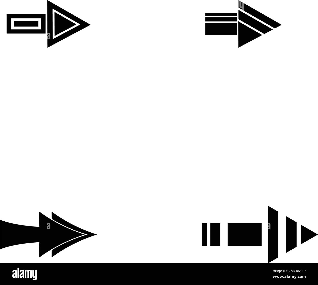 Pfeilsymbol Vektorgrafik festlegen Logo Vorlage Design Stock Vektor