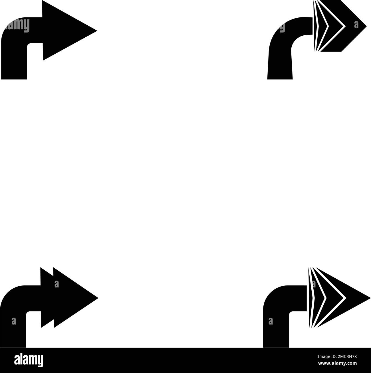 Pfeilsymbol Vektorgrafik festlegen Logo Vorlage Design Stock Vektor