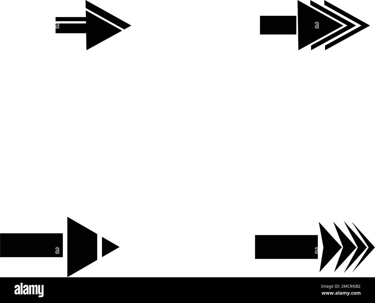 Pfeilsymbol Vektorgrafik festlegen Logo Vorlage Design Stock Vektor