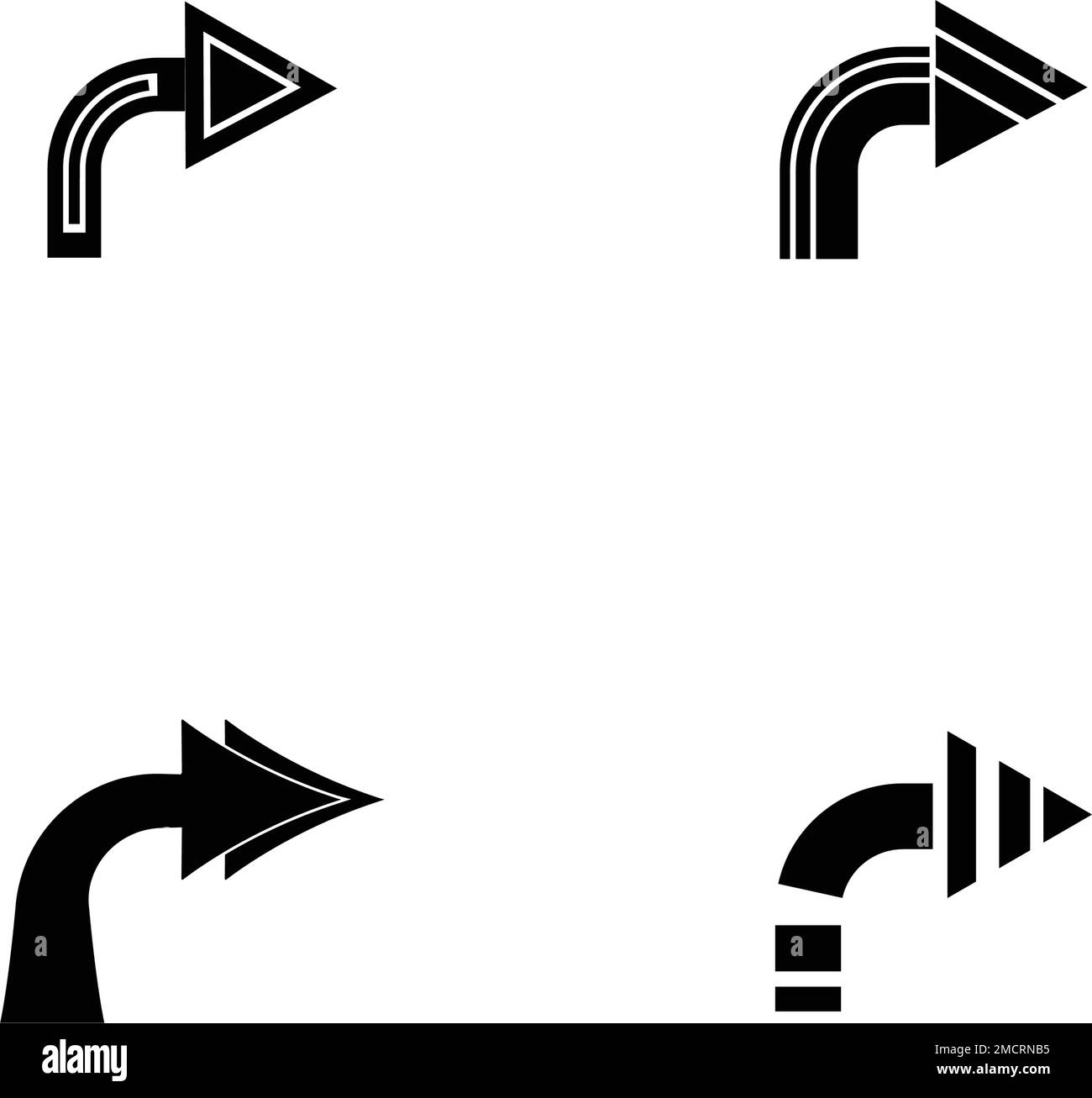 Pfeilsymbol Vektorgrafik festlegen Logo Vorlage Design Stock Vektor