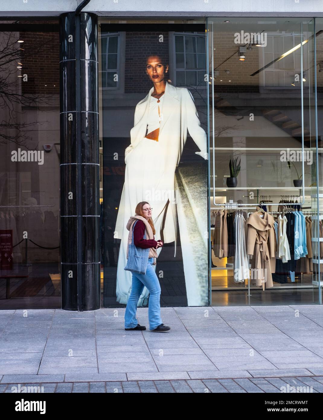 Sie bevorzugt Denim Stockfoto